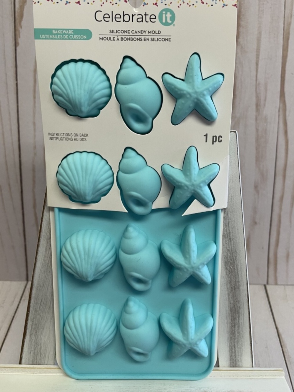 Novelty Silicone Shaped Candy Mold Chocolate Treat 12 Cavity Seashells Shell NEW